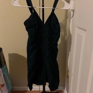 Cute denim romper
